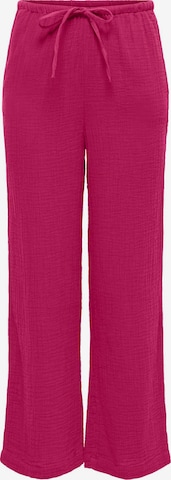 Pantalon 'ONLThyra' ONLY en rose : devant