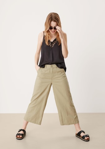 QS Wide leg Broek in Groen