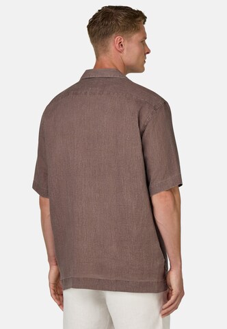 Coupe regular Chemise Boggi Milano en marron