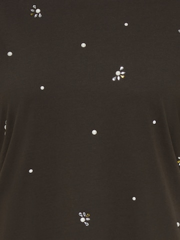 Maglietta 'CARRyder' di ONLY Carmakoma in marrone
