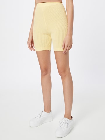 NU-IN Slim fit Pants in Yellow: front