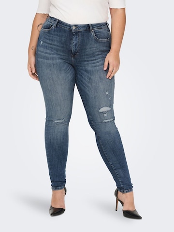 ONLY Carmakoma Skinny Jeans 'Power' in Blauw: voorkant