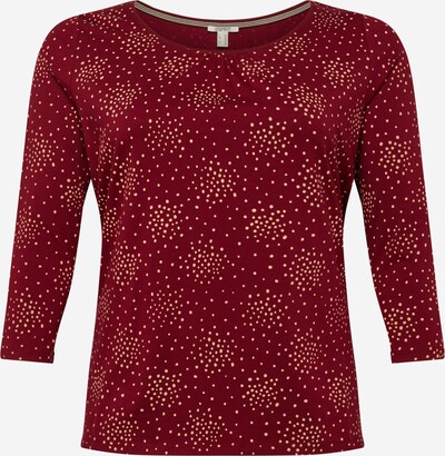 Esprit Curves Shirt in beige / bordeaux, Produktansicht