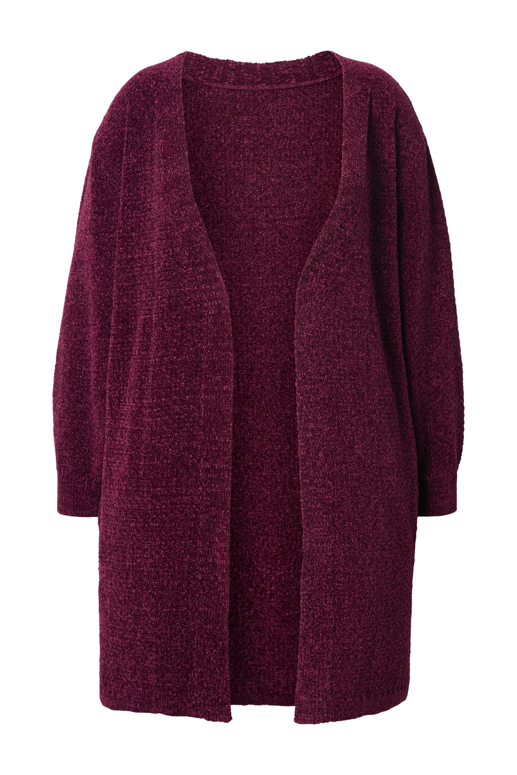 Ulla Popken Gebreid vest in Rood: voorkant