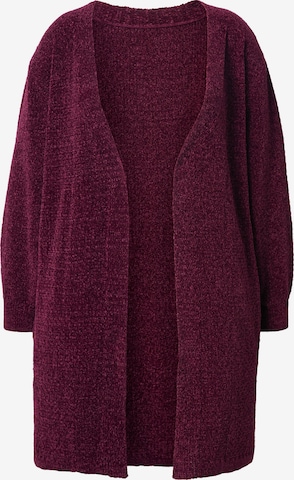 Cardigan Ulla Popken en rouge : devant