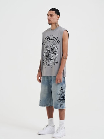 Ed Hardy T-shirt 'Don Ed Montage' i grå