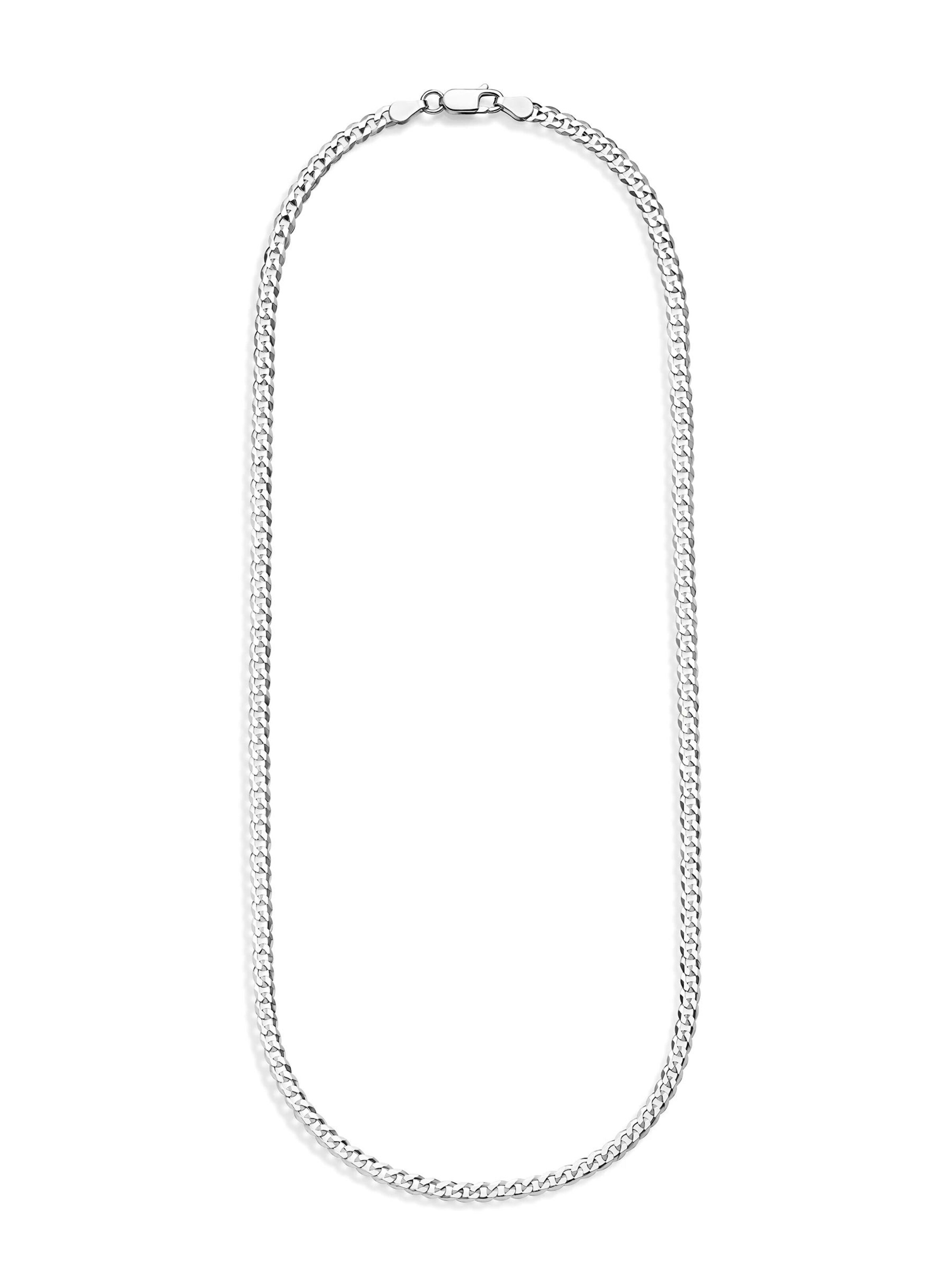 NTHIRTYTHREE Ketting 'Silberkette 925 Sterling Silber Panzer Stil Echtsilber 45cm-60cm Halskette - Bestpreis - Damen Herren mit Schmuckbox - Sale 31.08.2026' in Zilver