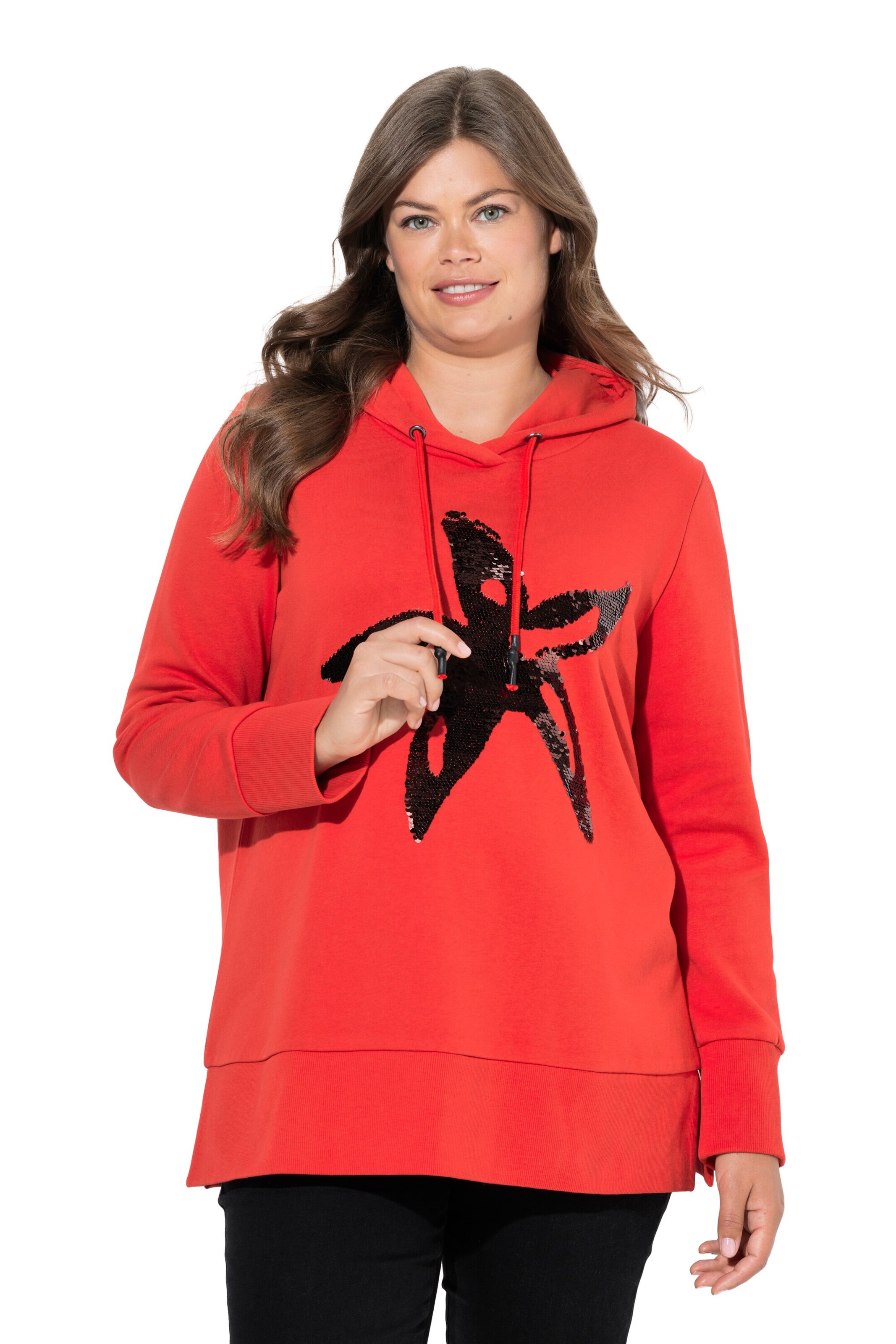 LAURASØN Sweatshirt in Rood: voorkant