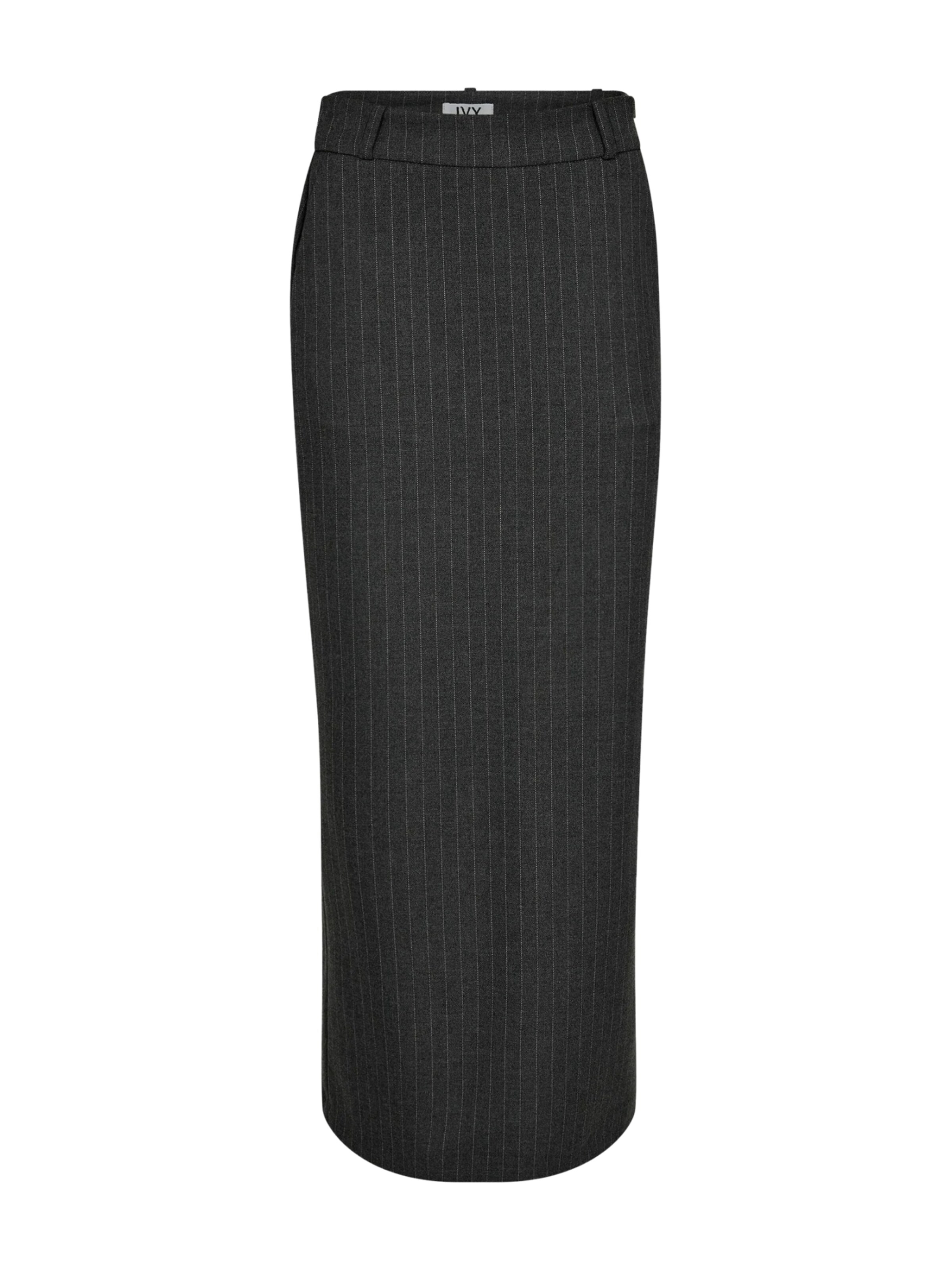 Ivy Copenhagen Nederdel 'Alanis' i mørkegrå / hvid, Produktvisning