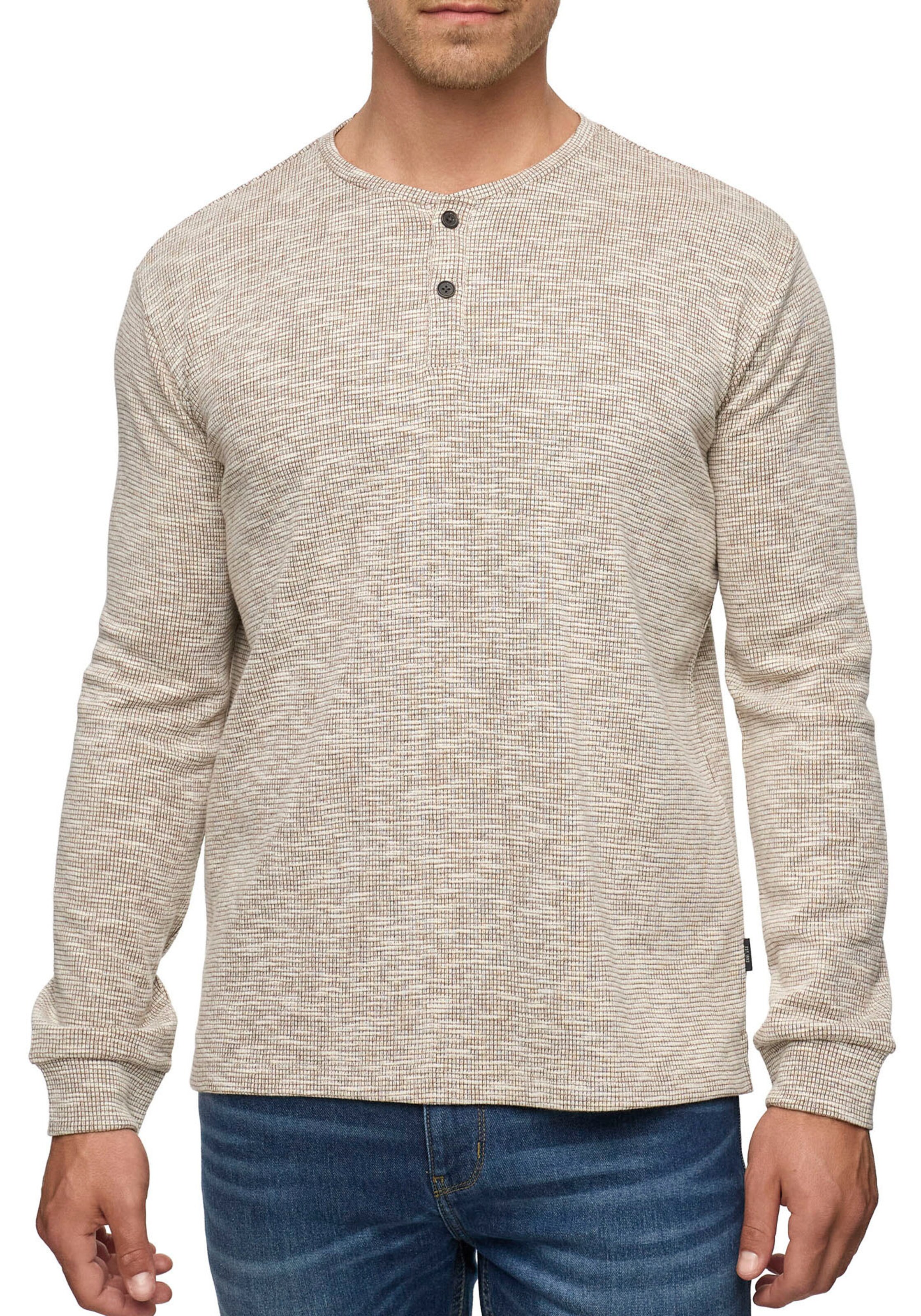 INDICODE JEANS Shirt in Beige: Vorderseite