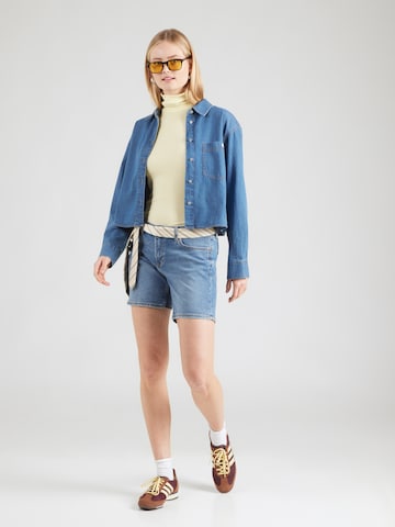 Coupe slim Jean 'Abby' QS en bleu