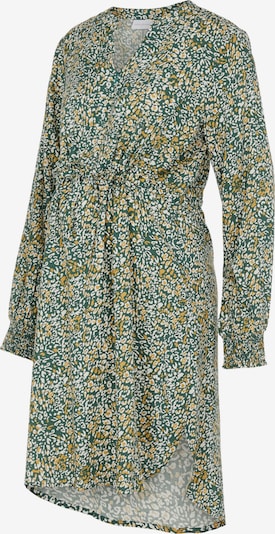 MAMALICIOUS Robe-chemise 'Zion' en curry / vert / blanc cassé, Vue avec produit