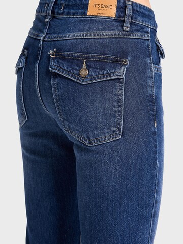 IT'S BASIC Flared Jeans 'OLIVIA' in Blue
