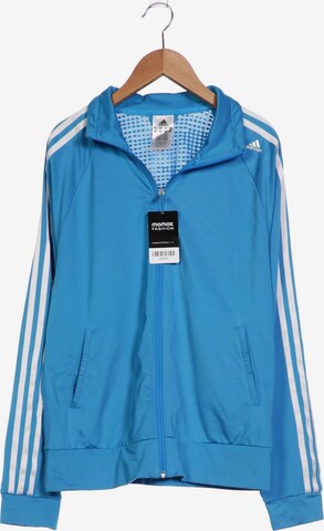 ADIDAS PERFORMANCE Sweatshirt & Zip-Up Hoodie in M in Blue: front