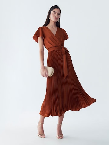 Willa Dress 'Faye' in Brown: front