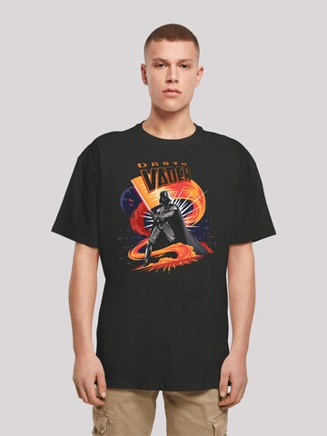 T-Shirt 'Star Wars Darth Vader Swirling Fury' F4NT4STIC en noir : devant