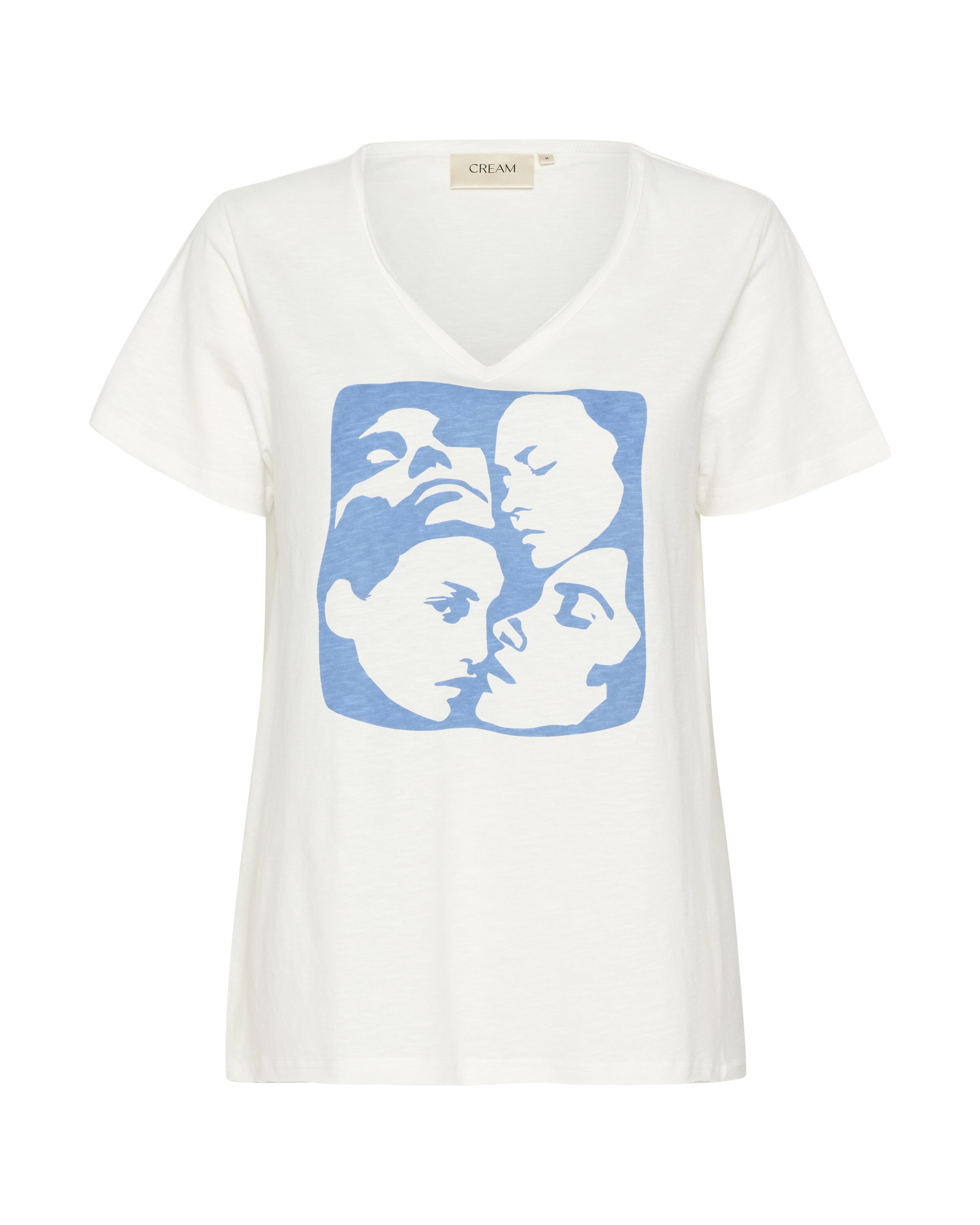 balts Cream T-Krekls 'CR Lavika': no priekšpuses