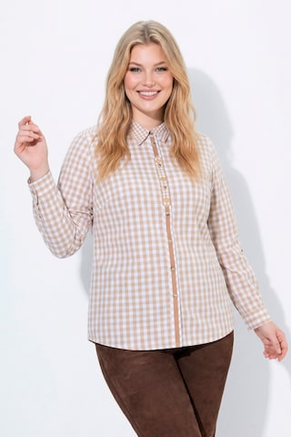 Ulla Popken Klederdracht blouse in Beige