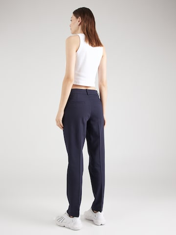 MORE & MORE Regular Trousers with creases in Blue