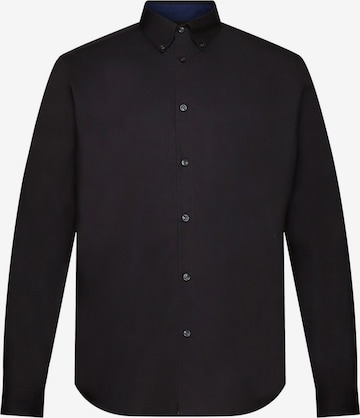 ESPRIT Regular fit Button Up Shirt in Black: front