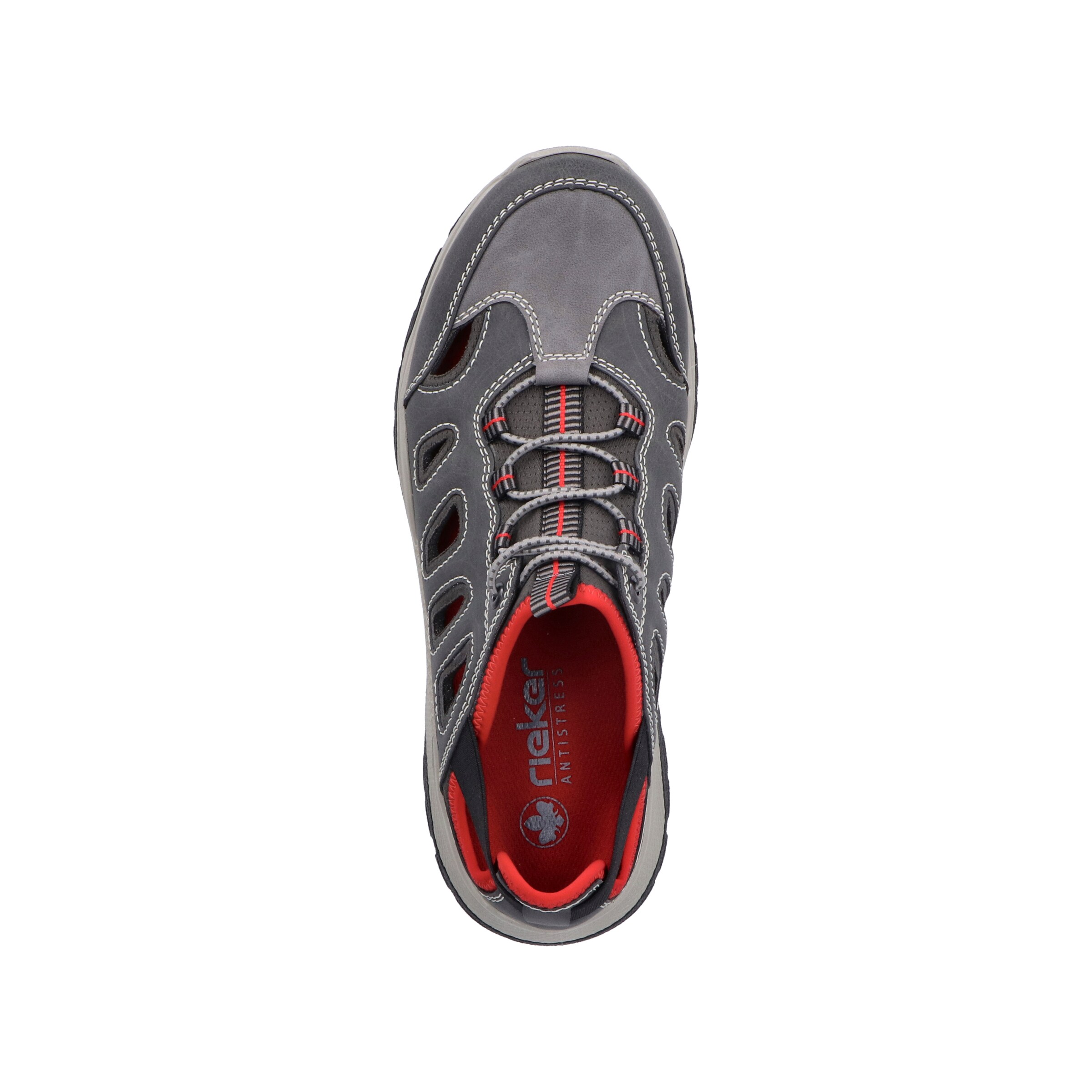 Rieker Schnürschuh in Grau