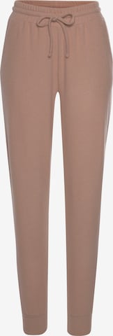 LASCANA Tapered Broek in Beige: voorkant