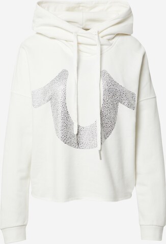 True Religion Sweatshirt 'BOXY' in Wit: voorkant