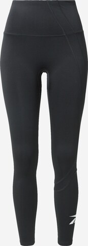 Reebok Skinny Workout Pants 'Vector' in Black: front