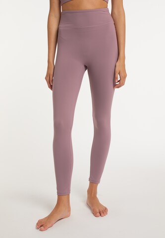 Skinny Leggings IZIA en violet : devant