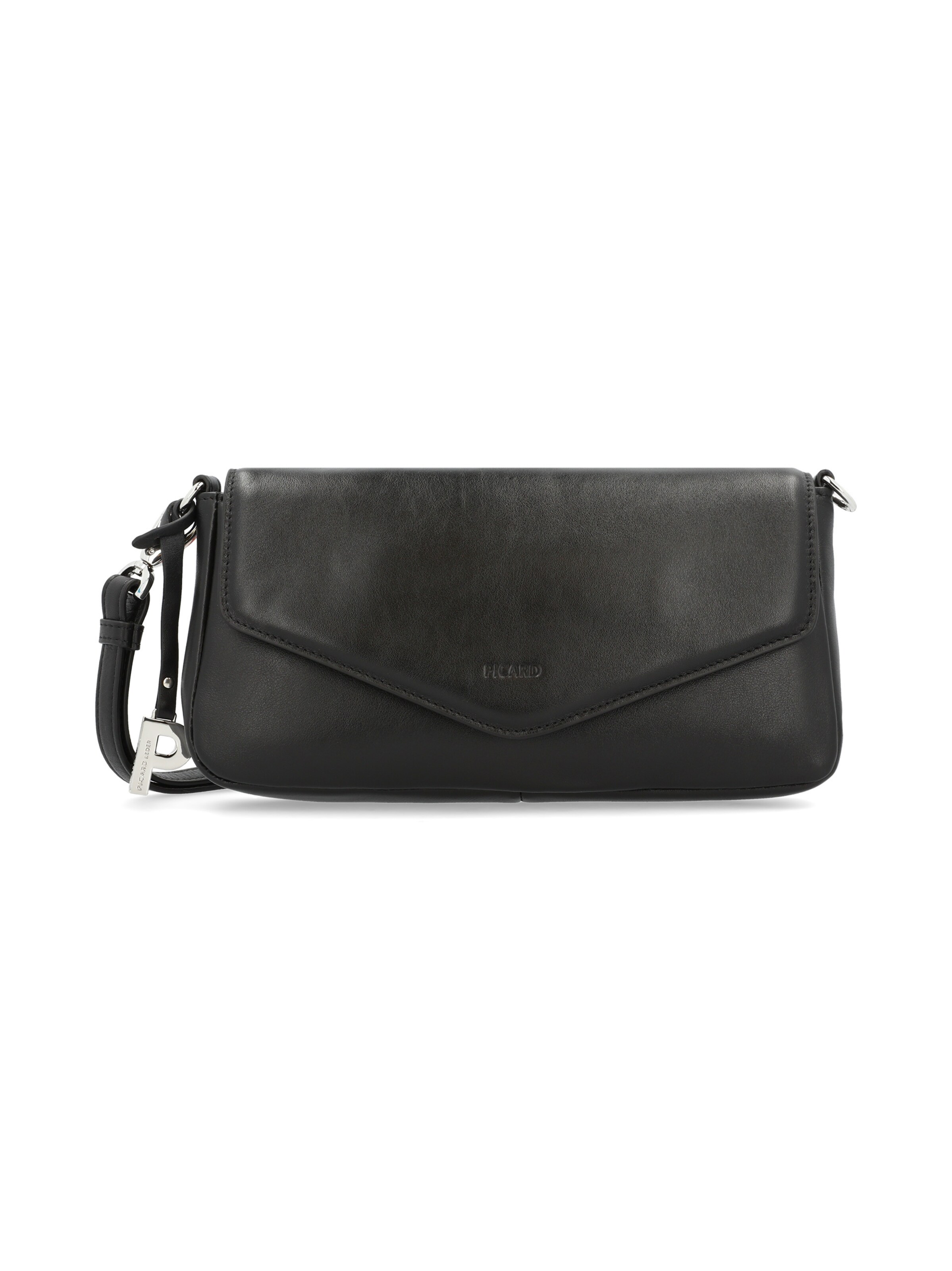 Picard Clutch 'Giulia' in Schwarz: Vorderseite