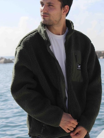 Veste en polaire Surf Monkey en vert