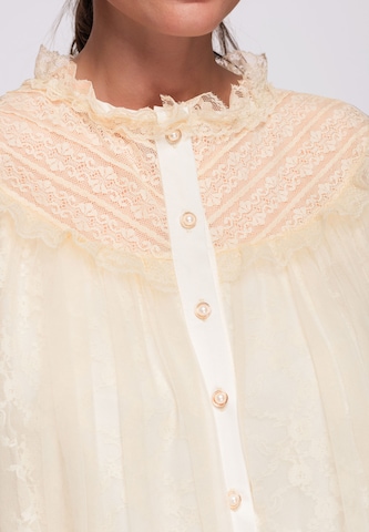 Ombre Blouse in Beige
