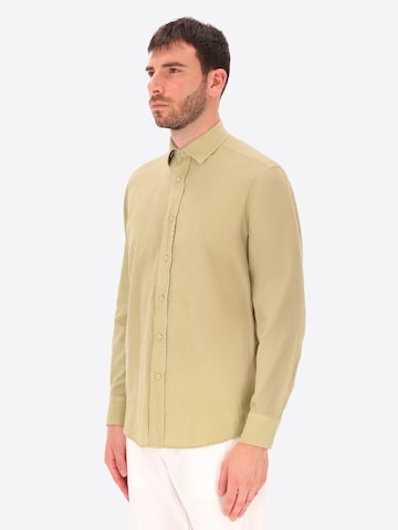 Coupe regular Chemise 'Ercole' Distretto12 en vert