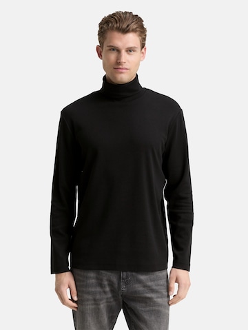 TOM TAILOR Shirt in Black: front