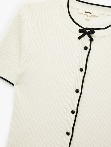Koton Knit Cardigan in White