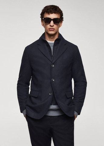 MANGO MAN Between-Season Jacket 'Mateo' in Blue: front