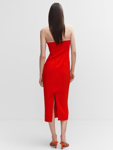 MANGO Koktejlové šaty 'BELLI' – červená
