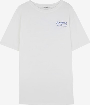 Scalpers T-shirt i vit: framsida