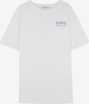 Scalpers Shirt in Wit: voorkant