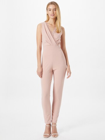 WAL G. Jumpsuit 'GENIE' in Roze: voorkant