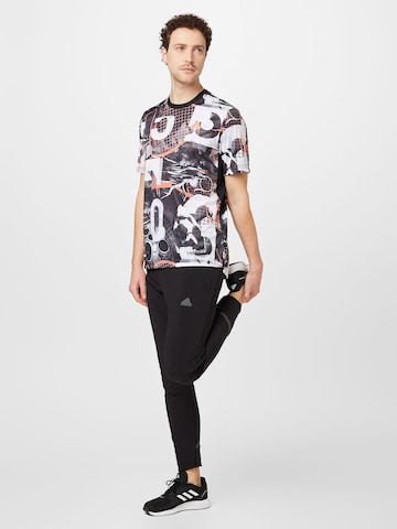 Effilé Pantalon de sport 'Designed 4 Gameday' ADIDAS SPORTSWEAR en noir
