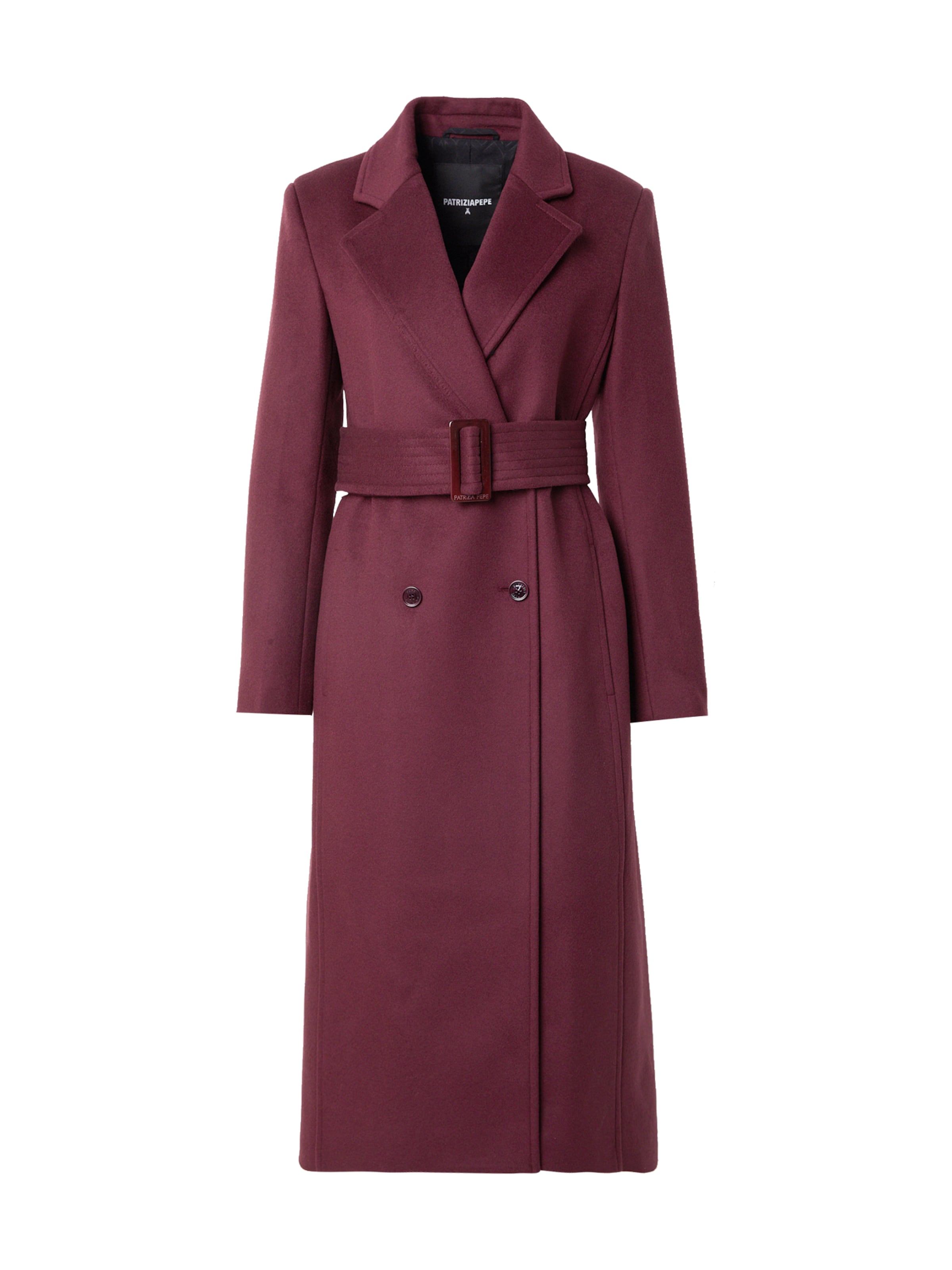 PATRIZIA PEPE - Abrigo de entretiempo en rojo: frente