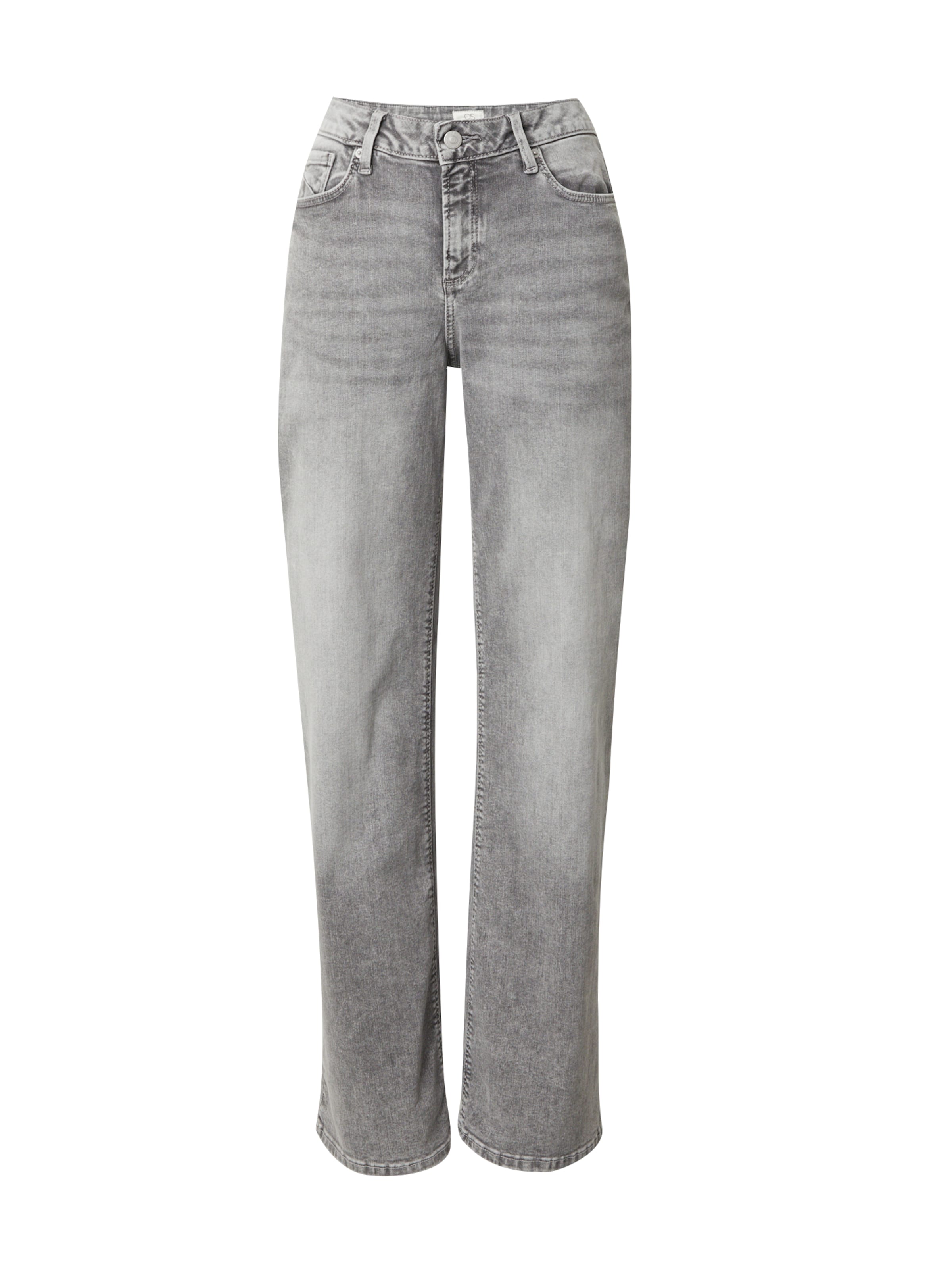 Loosefit Jean 'Catie' QS en gris : devant