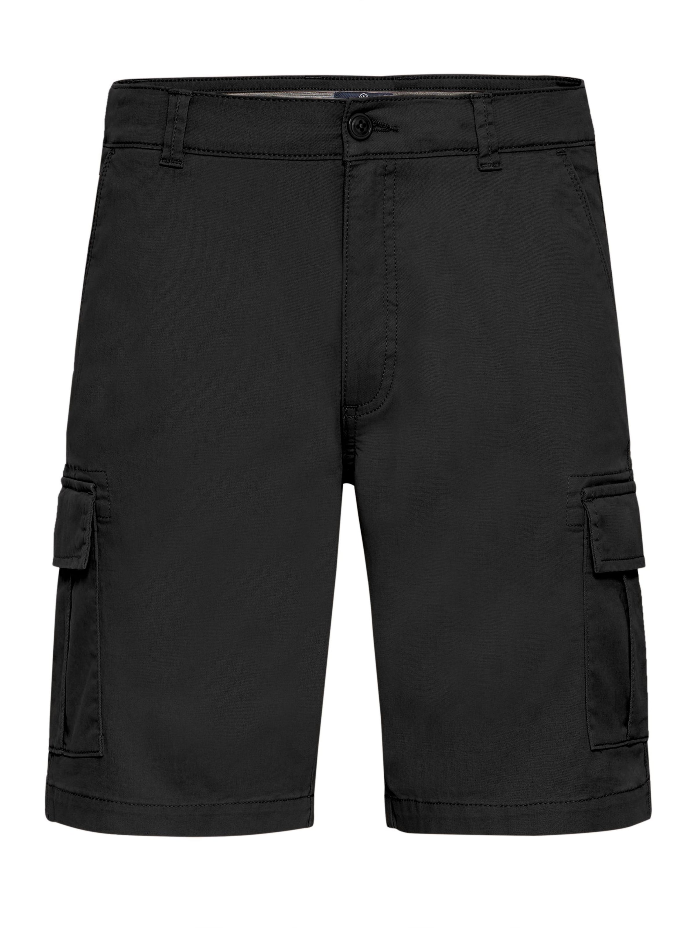 Pantalon cargo 'Cummings' Kronstadt en noir : devant