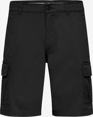 Pantaloni cargo 'Cummings' di Kronstadt in nero: frontale