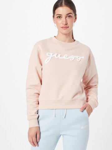 GUESS Sweatshirt 'AMANDA' in Pink: predná strana
