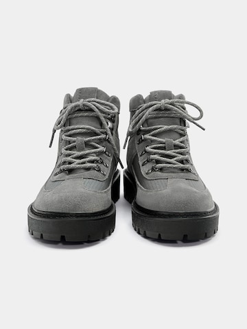 Pull&Bear Lace-up boots in Grey