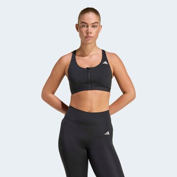 ADIDAS PERFORMANCE Bralette Sports Bra in Black: front