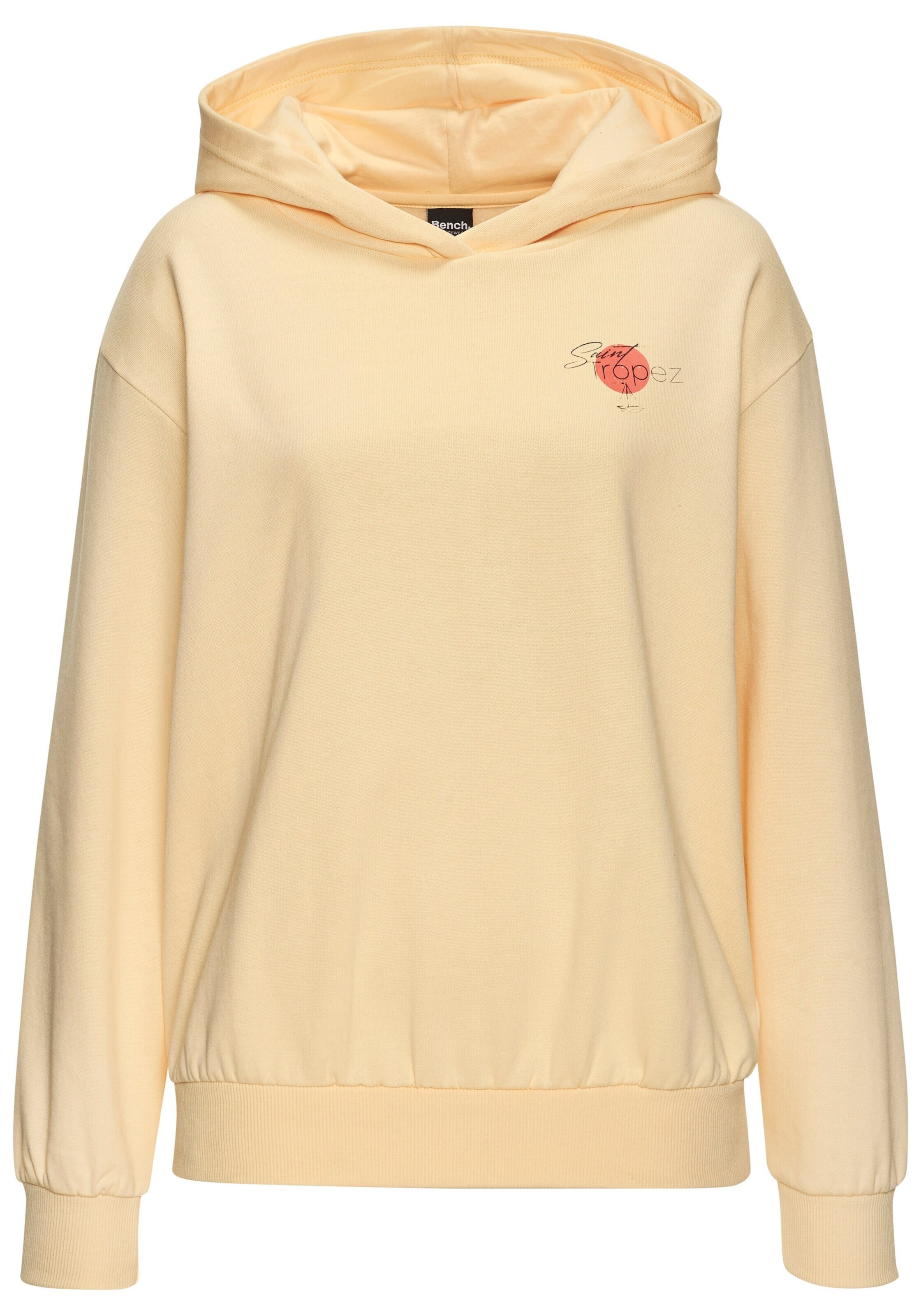 BENCH Sweatshirt in Yellow: front