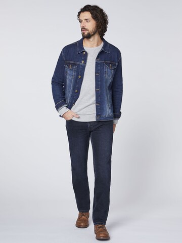 Oklahoma Jeans Jeansjacke ' aus robustem Denim ' in Blau